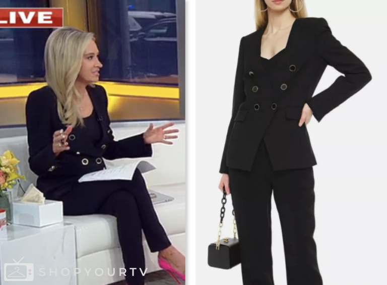 Outnumbered: May 2024 Kayleigh McEnany's Light Blue Double Breasted ...