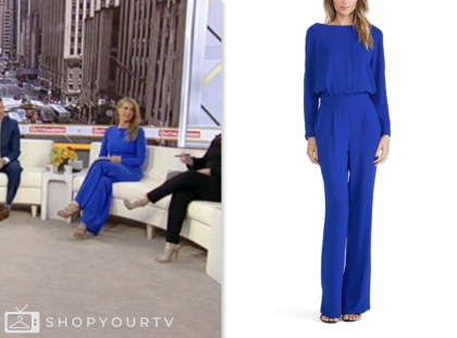 Outnumbered: May 2024 Cheryl Casone's Blue Long Sleeve Jumpsuit | Shop ...