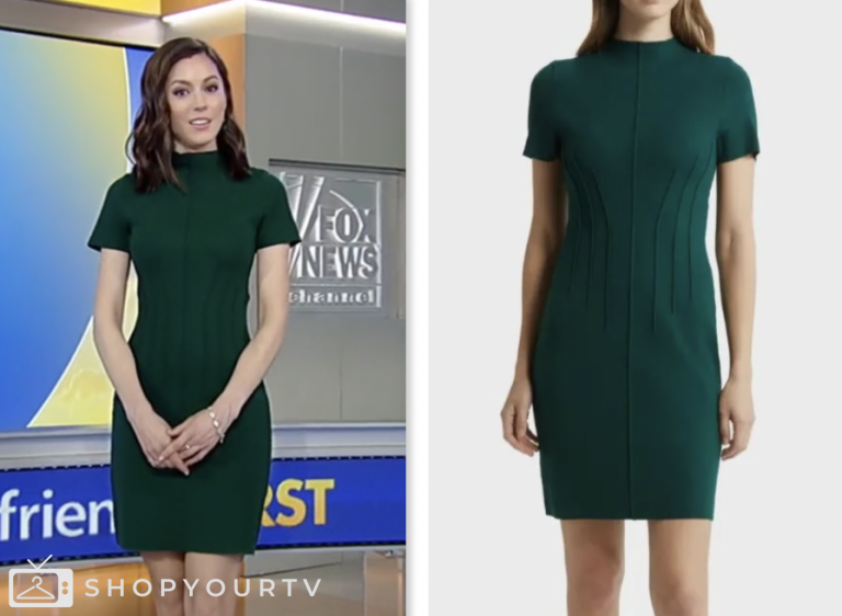 Fox and Friends: May 2024 Chanley Painter's Green Mock Neck Sheath ...