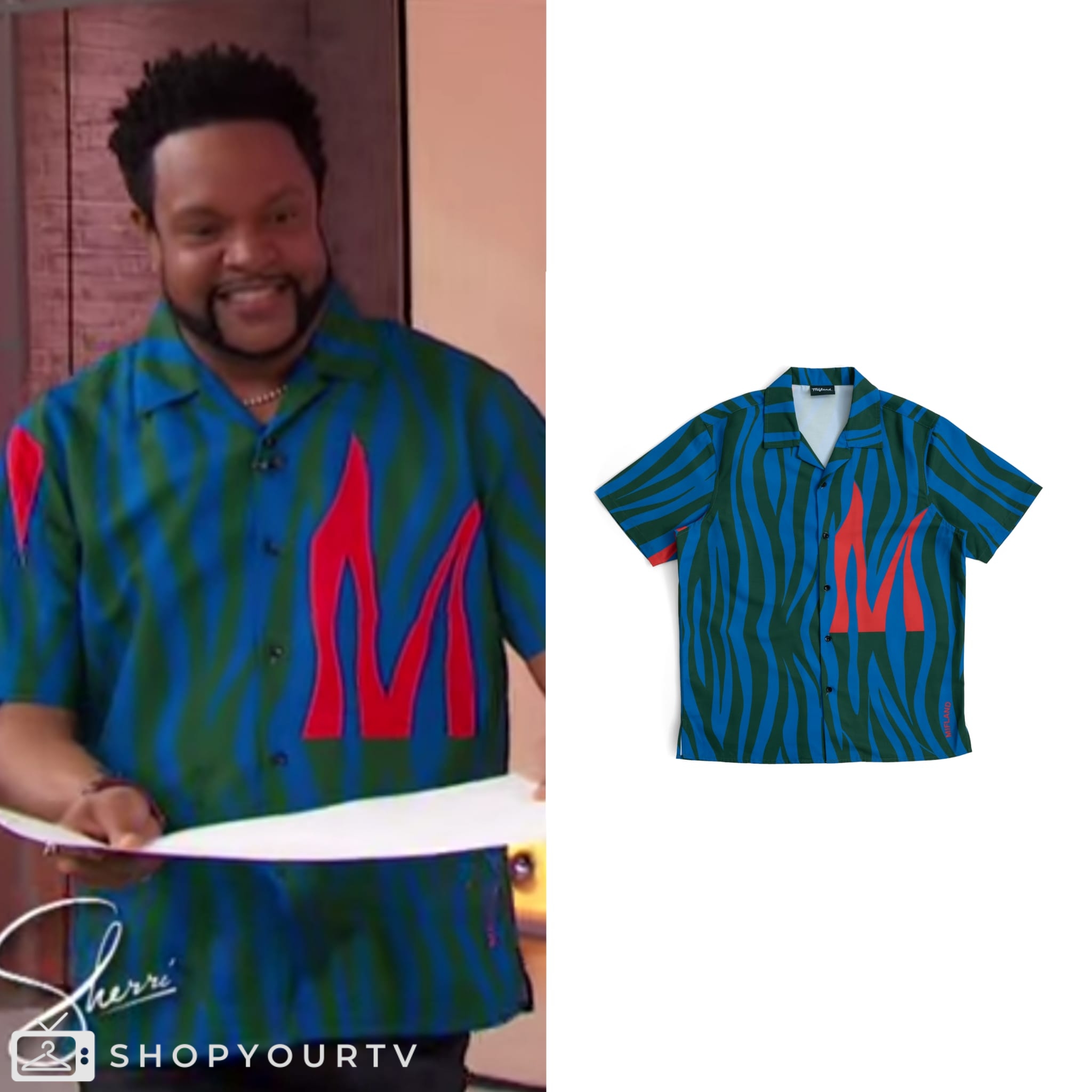 Sherri: May 2024 Jawn Murray’s Zebra Print Camp Shirt | Shop Your TV