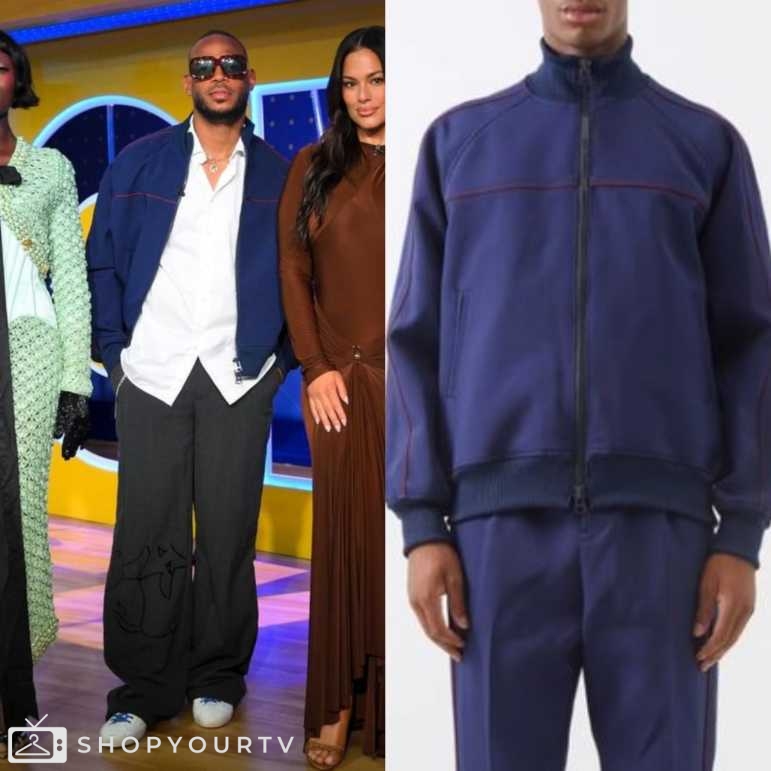 Good Morning America: June 2024 Marlon Wayans’s Navy Track Jacket ...