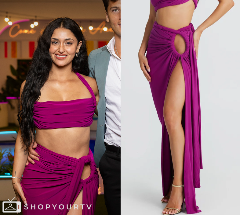 elizabeth love island purple dress Things You Didn't Know About Love Island USA pt. 1