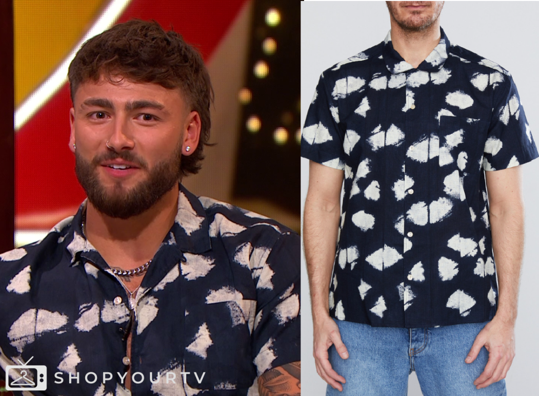 Love Island Aftersun Season 11 Episode 1 Sam's Short Sleeve Shirt