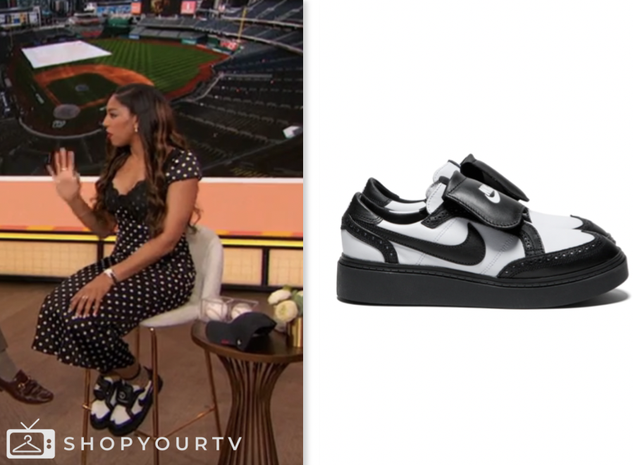 Drew Barrymore Show: June 2024 Britt Waters's Black and White Sneakers