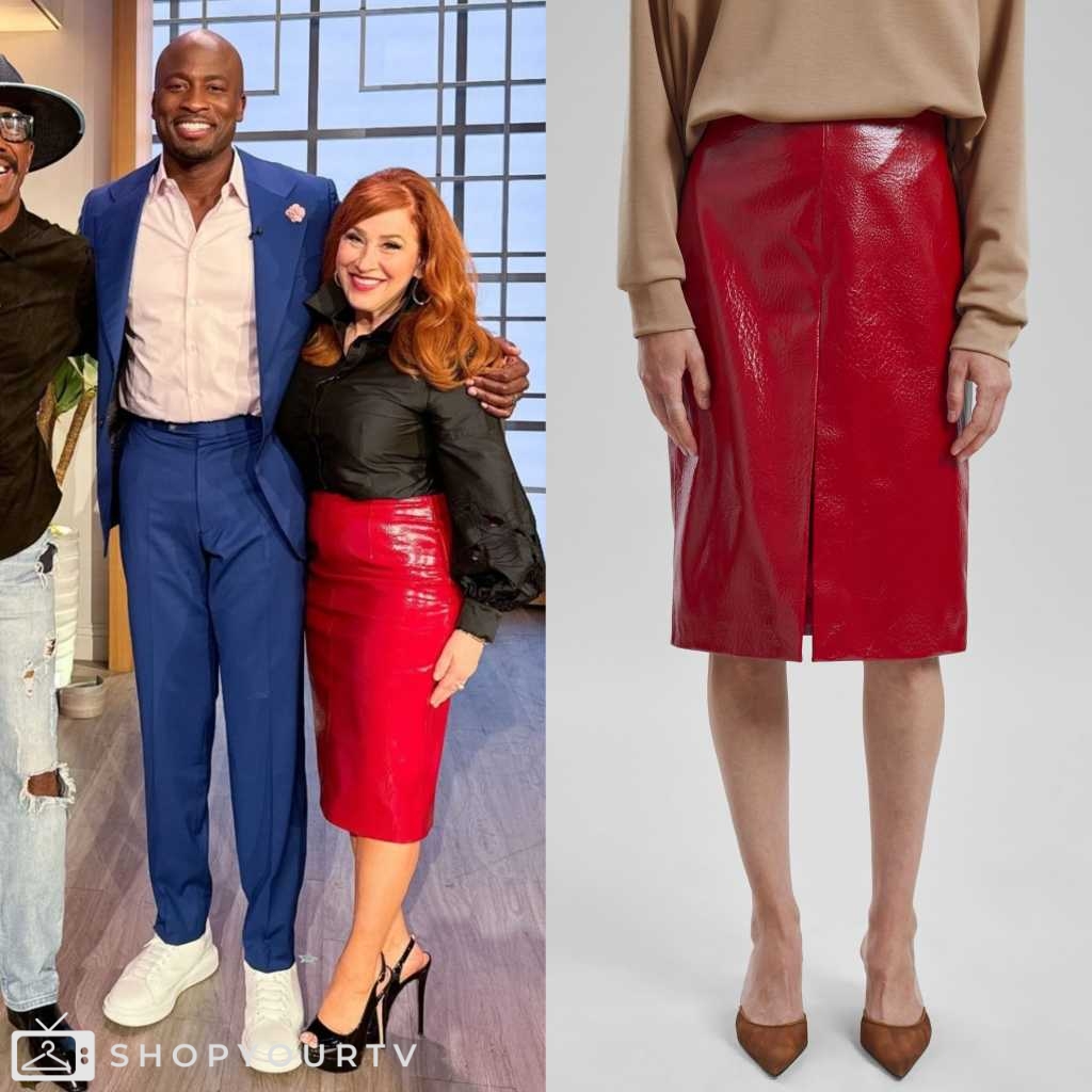 The Talk: June 2024 Lisa Ann Walter’s Red Midi Skirt | Shop Your TV
