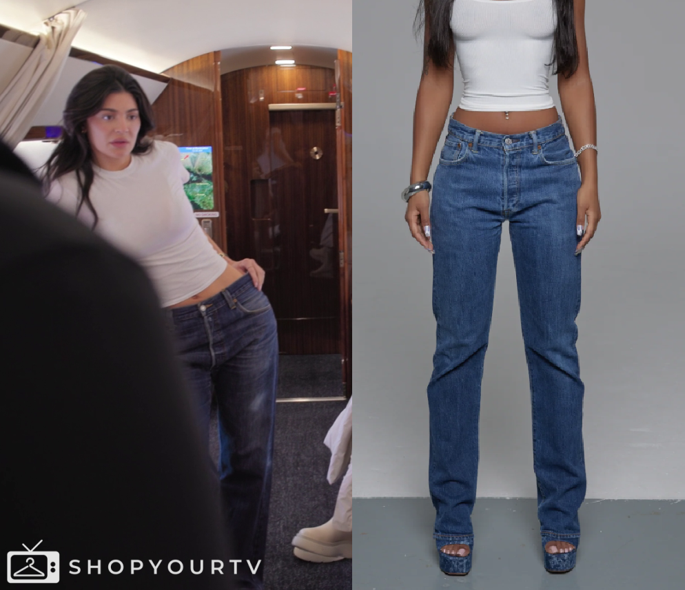 The Kardashians: Season 5 Episode 6 Kylie's Blue Denim Jeans | Shop Your TV