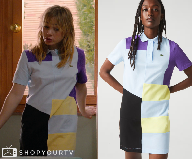 Raising Voices: Season 1 Episode 8 Greta's Colorblock Lacoste Dress ...