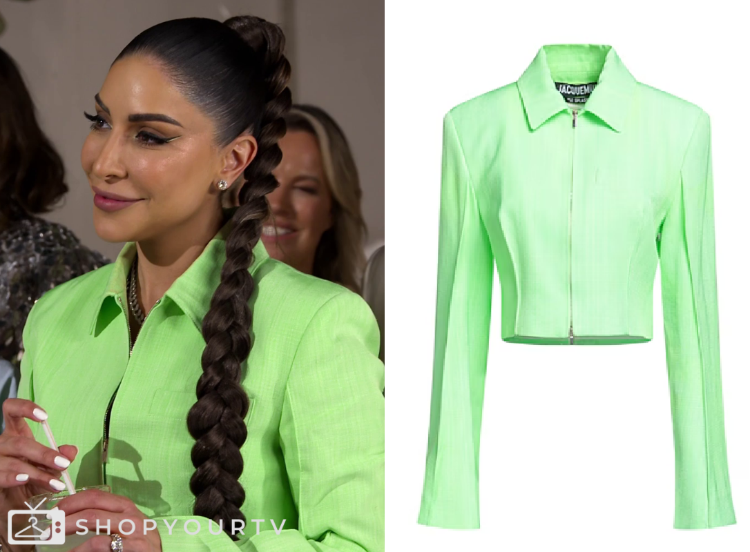 Taleen Rhod Real Housewives of Dubai: Season 2 Episode 3 Taleen's Green Cropped ...
