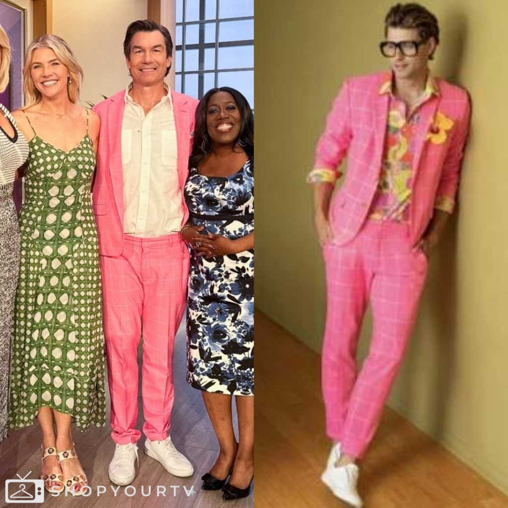 The Talk: June 2024 Jerry O'Connell’s Pink Checked Blazer | Shop Your TV