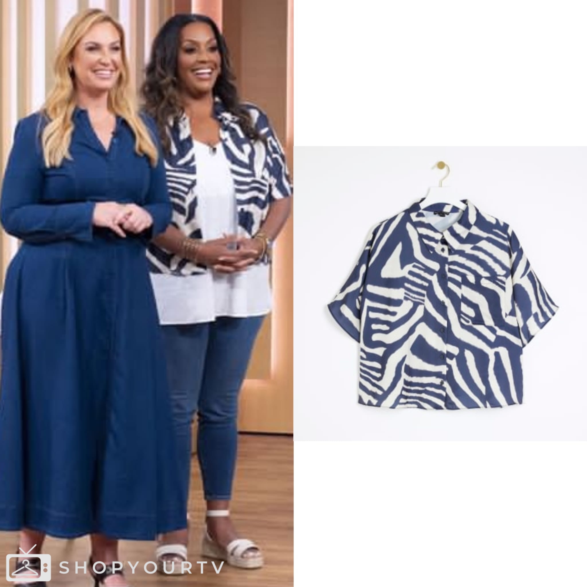 This Morning: June 2024 Alison Hammond’s Animal Print Shirt | Shop Your TV