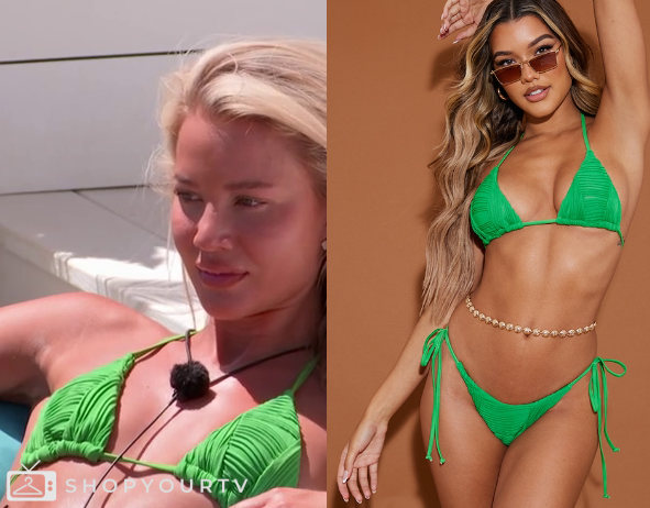 Love Island (UK): Season 11 Episode 31 Grace's Green Bikini | Shop Your TV Love Island (UK): Season 11 Episode 31 Grace's Green Bikini | Shop Your TV
