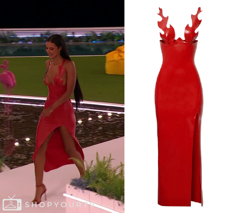 maya jama red dress love island Love Island's Maya Jama sizzles on & off the screen as its host. Here are her top 10 looks and how to get them
