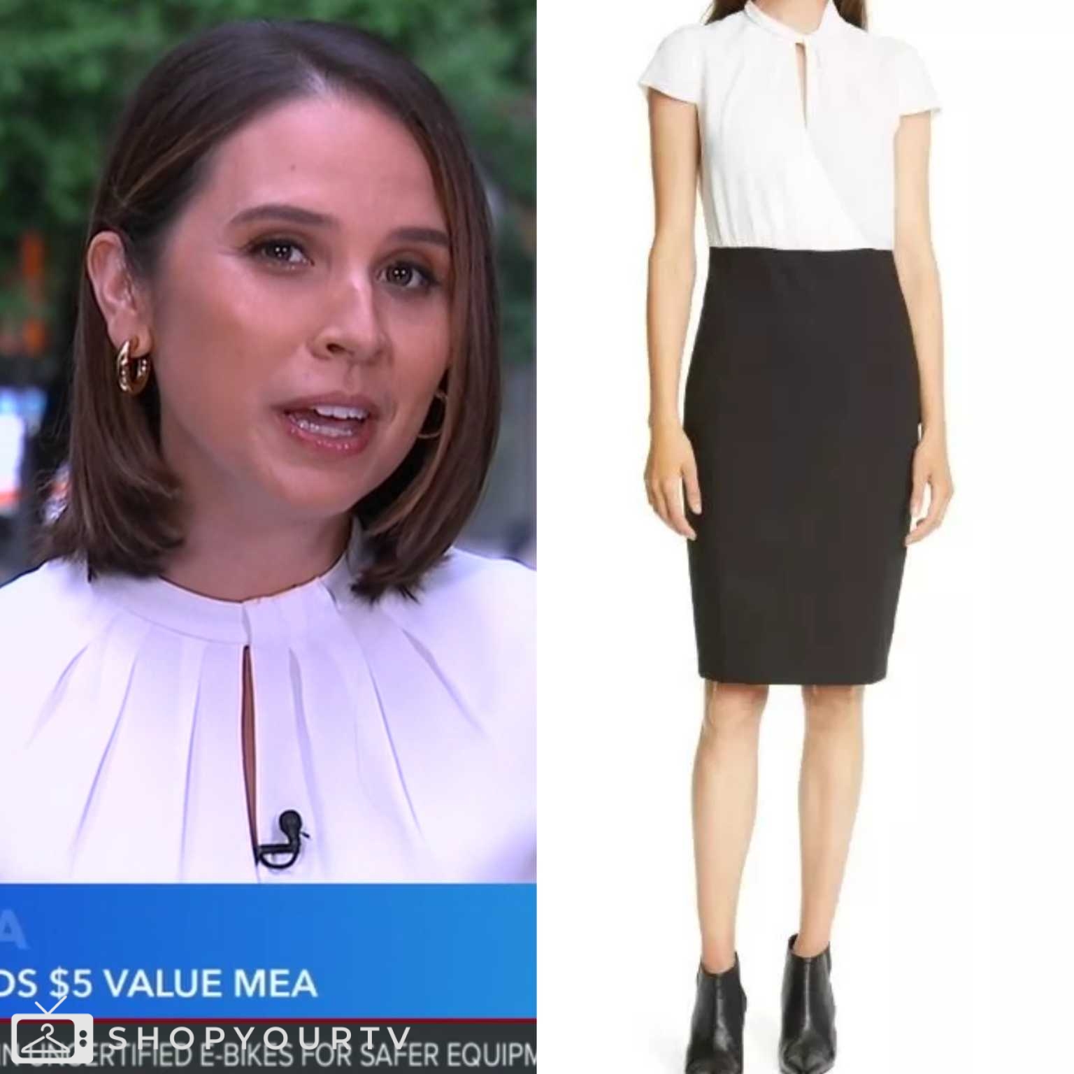 Good Morning America: July 2024 Elizabeth Schulze’s Two-Tone Mock Neck ...