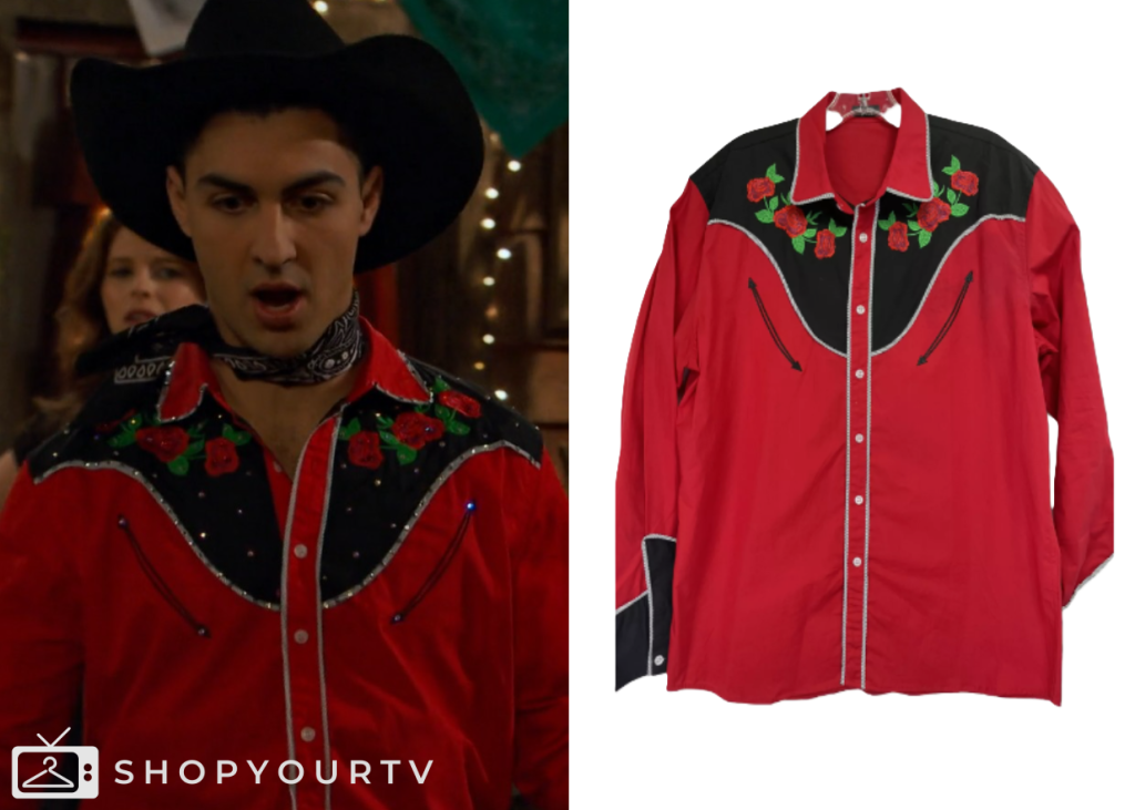 Bunk'd: Season 7 Episode 15 Parker's Rose Western Shirt | Shop Your TV