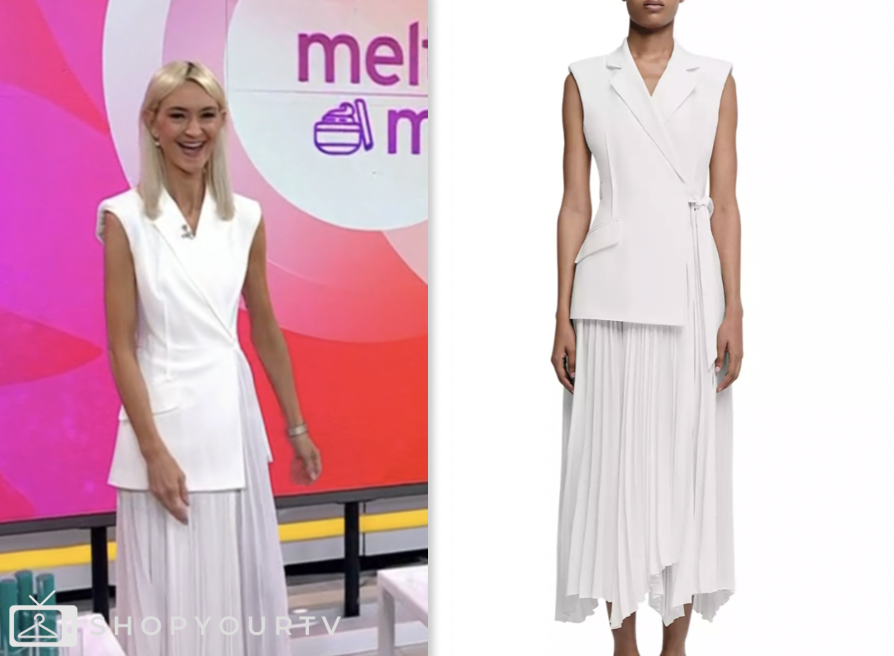 Tkd Rassi The Today Show: July 2024 Zanna Roberts Rassi's White Pleated Vest ...