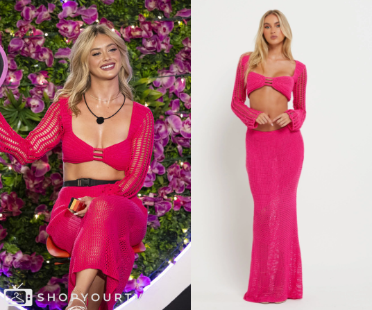 Love Island (USA): Season 6 Episode 32 Kaylor's Knit Crop Top & Skirt Set | Shop Your TV Love Island (USA): Season 6 Episode 32 Kaylor's Knit Crop Top & Skirt Set | Shop Your TV