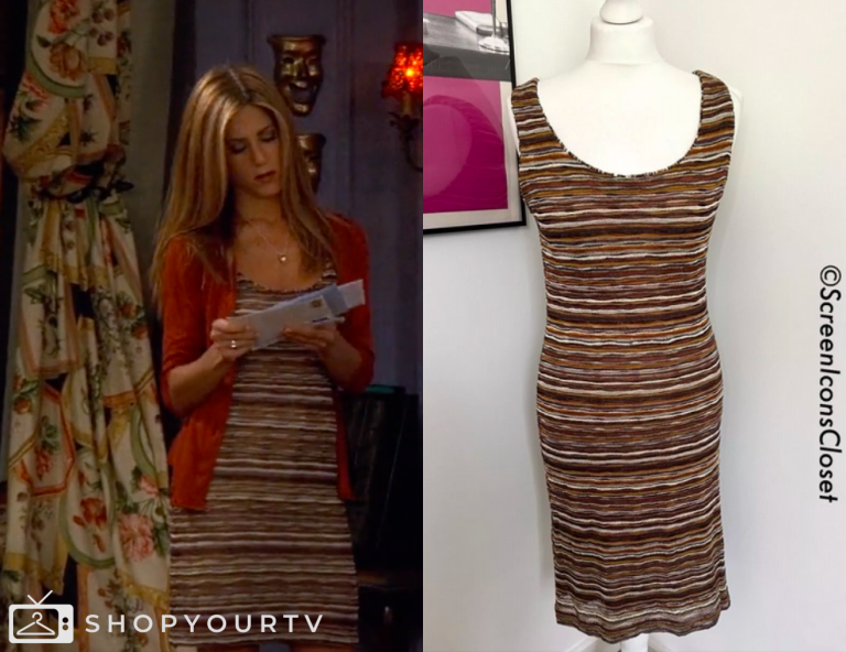 Rachel Friends Robe Friends: Season 5 Episode 4 Rachel's Striped Dress | Shop Your TV