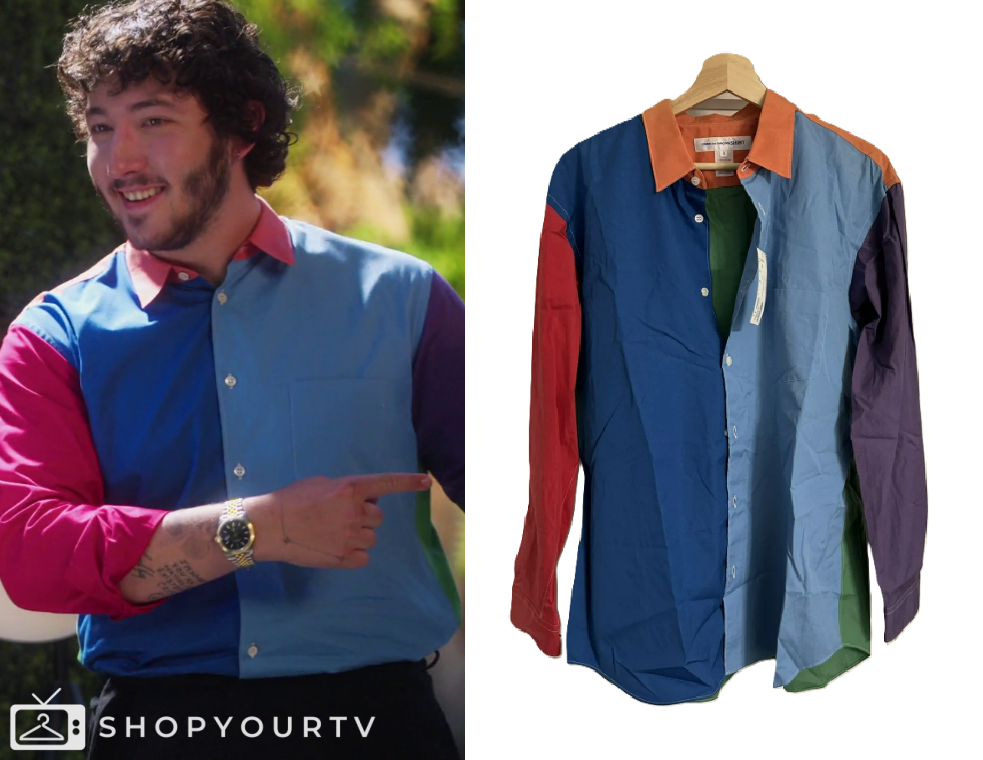 Claim to Fame: Season 3 Episode 3 Frankie Jonas' Colorblock Shirt ...