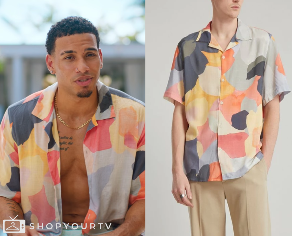 Too Hot To Handle: Season 6 Episode 2 Louis' Printed Shirt | Shop Your TV