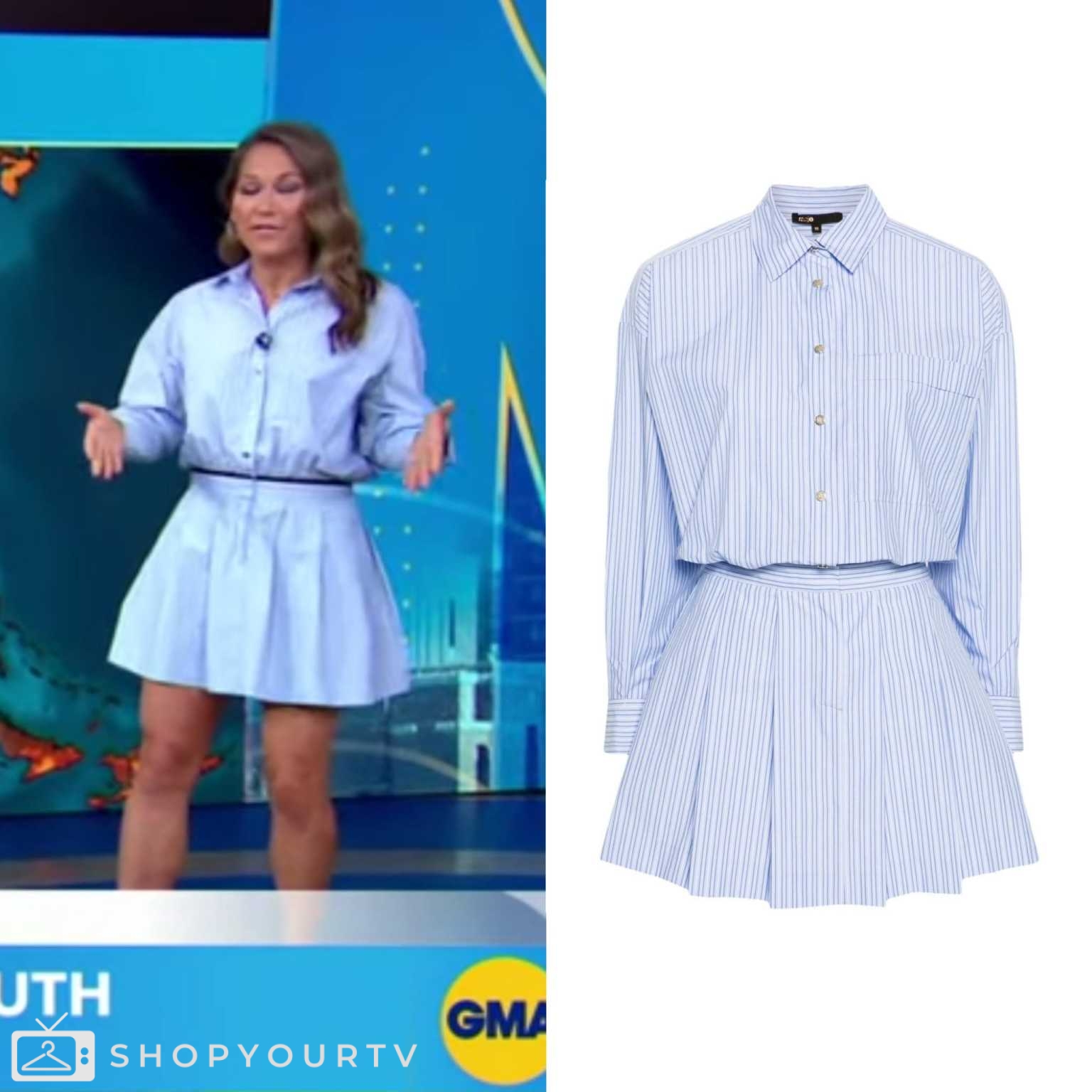 Good Morning America: August 2024 Ginger’s Cotton Mini Shirt Dress