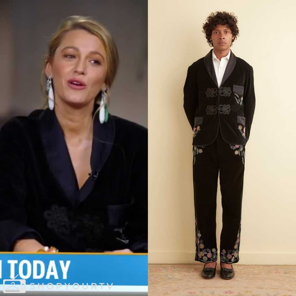 The Today Show: August 2024 Blake Lively’s Beaded Velvet Jacket | Shop ...
