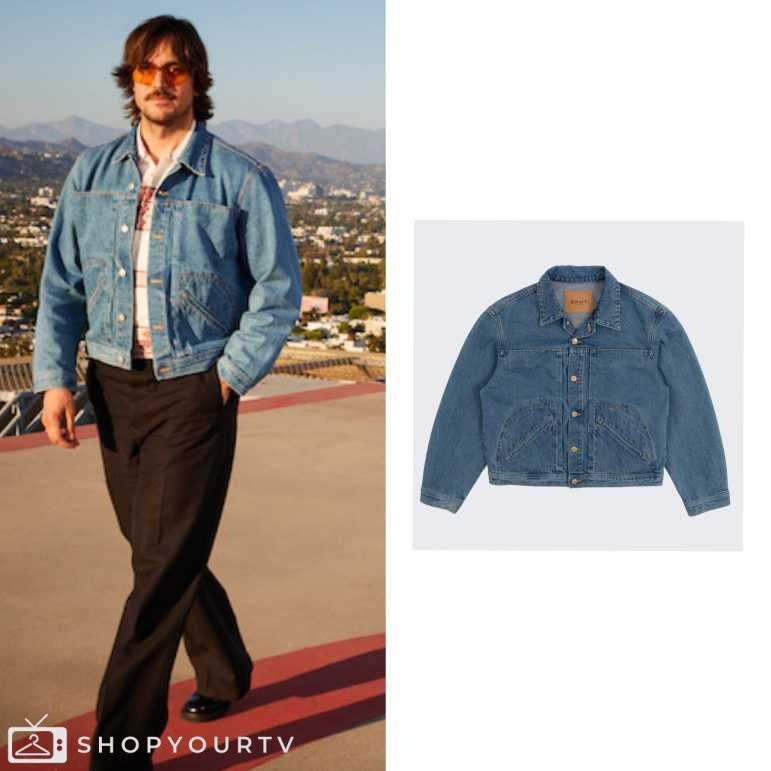 Press Junket: 2024 “Emily In Paris” Lucas’s Denim Jacket | Shop Your TV