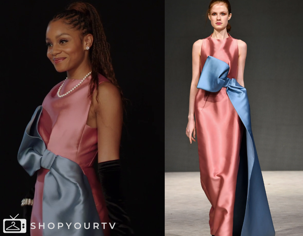 Simone Hicks All American Homecoming: Season 3 Episode 8 Simone's Pink Bow Dress ...