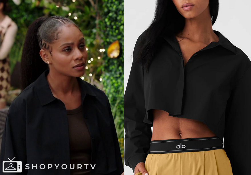 Simone Hicks All American Homecoming: Season 3 Episode 11 Simone's Cropped Shirt ...