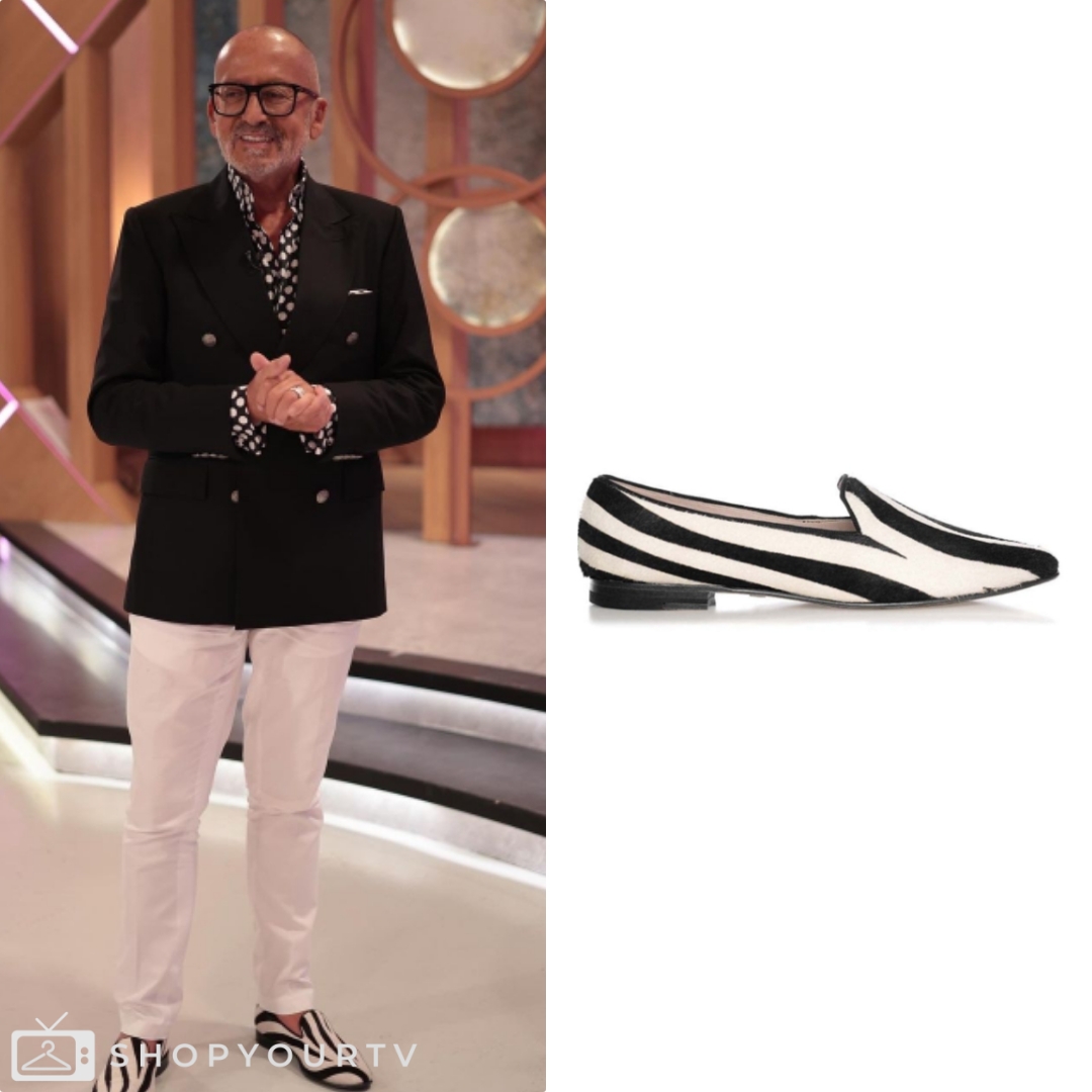 Manuel's Rwp Goucha: July 2024 Manuel’s Zebra Leather Loafers | Shop Your TV