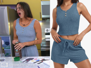 The Circle: Season 7 Episode 3 Madelyn's Crop Top & Shorts Set | Shop