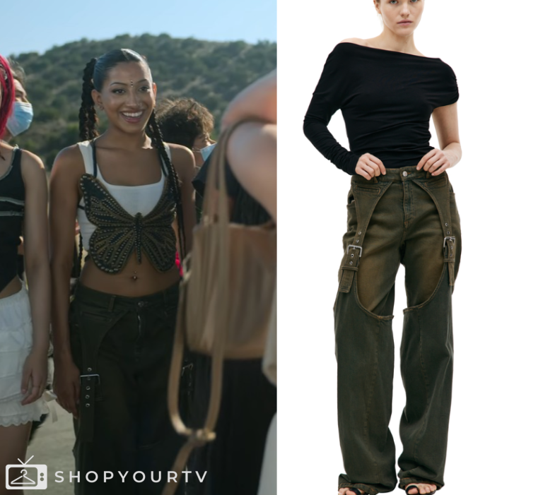 Pop Star Academy KATSEYE Season 1 Episode 8 Lara s Butterfly Denim Top Pop Star Academy KATSEYE Season 1 Episode 8 Lara s Butterfly Denim Top