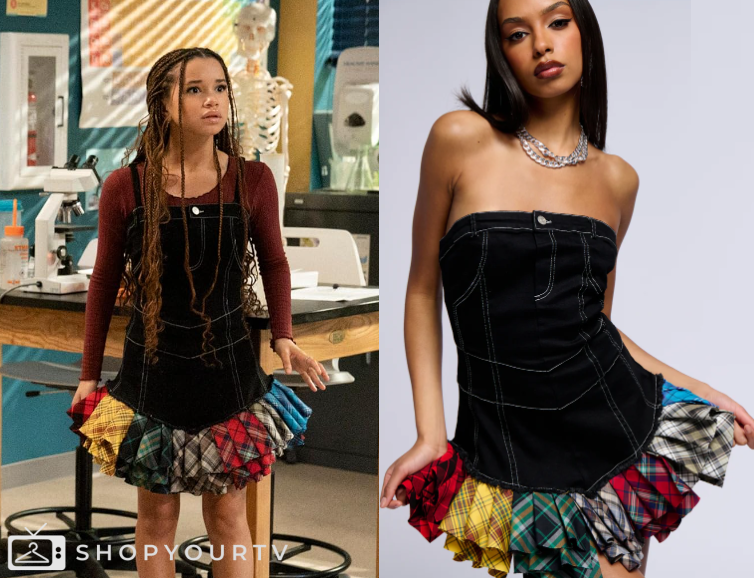 Wizards Beyond Waverly Place Season 1 Billie s Ruffled Denim Mini wizards-beyond-waverly-place-season-1-billie-s-ruffled-denim-mini
