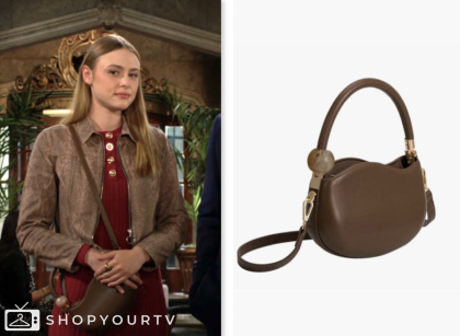 hayley erin, claire grace, the young and the restless, brown bag