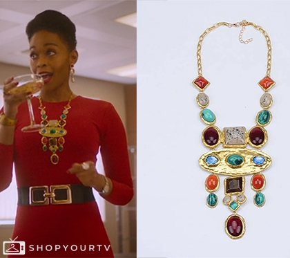 Cameron Rivals RIVALS : Season 1 Episode 2 Cameron Cook's ethnick necklace | Shop Your TV