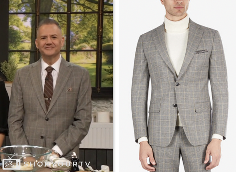 ross mathews, drew barrymore show, plaid sports coat