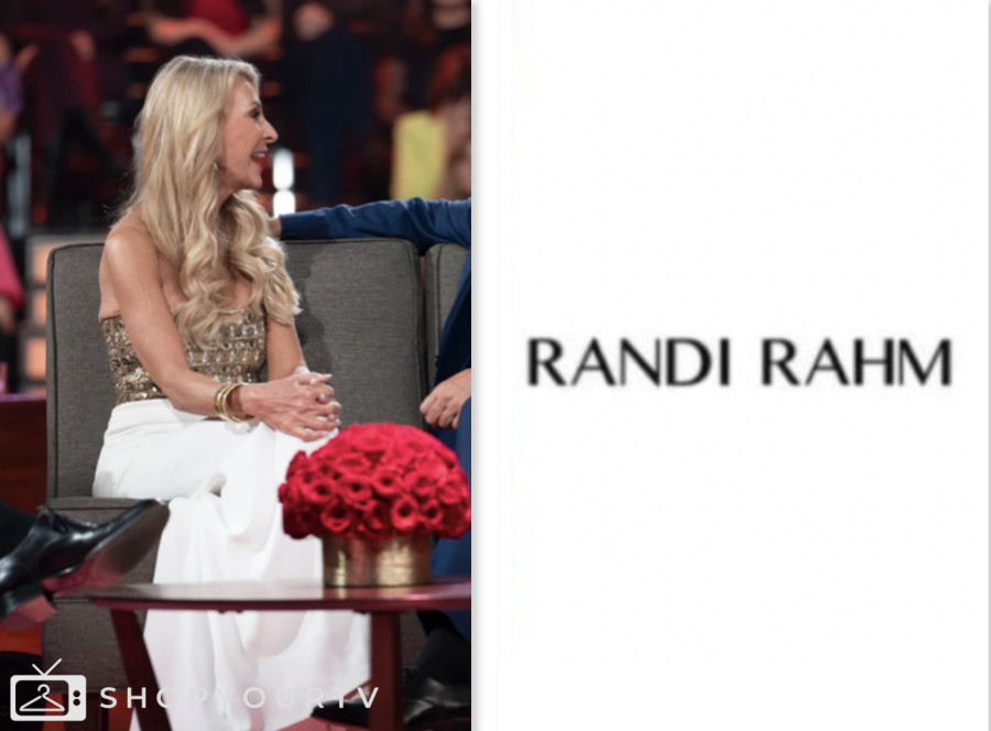 The Golden Bachelorette: Season 1 Episode 9 Finale Joan Vassos's Gold and White Embellished Dress | Shop Your TV The Golden Bachelorette: Season 1 Episode 9 Finale Joan Vassos's Gold and White Embellished Dress | Shop Your TV