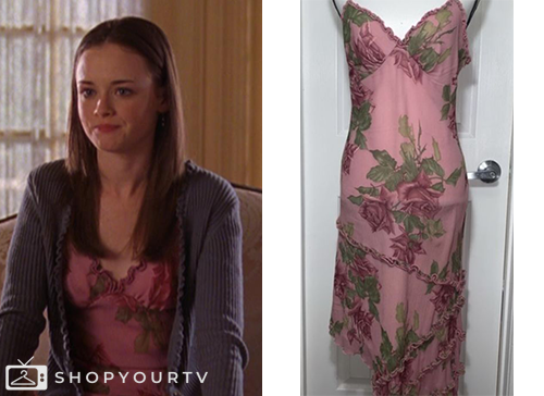 Gilmore Girls: Season 3 Episode 22 Rory's Pink Floral Graduation Dress | Shop Your TV Gilmore Girls: Season 3 Episode 22 Rory's Pink Floral Graduation Dress | Shop Your TV