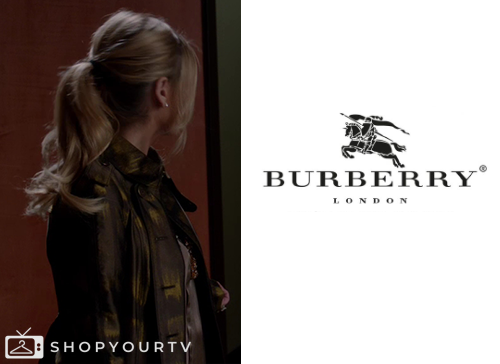 Bridget Ringer Ringer: Season 1 Episode 14 Bridget's Metallic Trench Coat | Shop Your TV