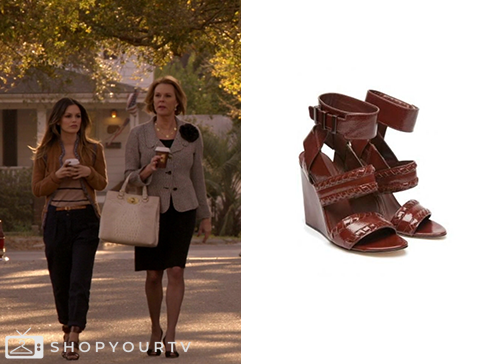 Hart of Dixie: Season 1 Episode 1 Zoe's Burgundy Wedges | Shop Your TV