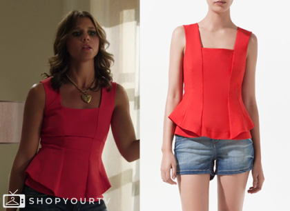 The Lying Game: Season 2 Episode 3 Sutton's Peplum Top | Shop Your TV