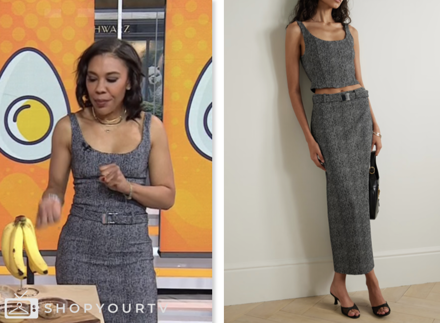 The Today Show: February 2025 Vanessa Rissetto's Grey Herringbone Top ...