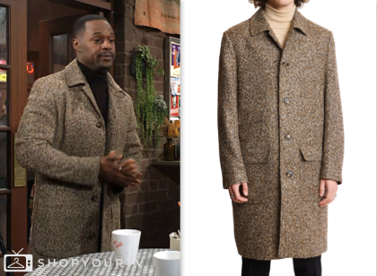 damian kane, Jermaine Rivers, the young and the restless, brown tweed coat