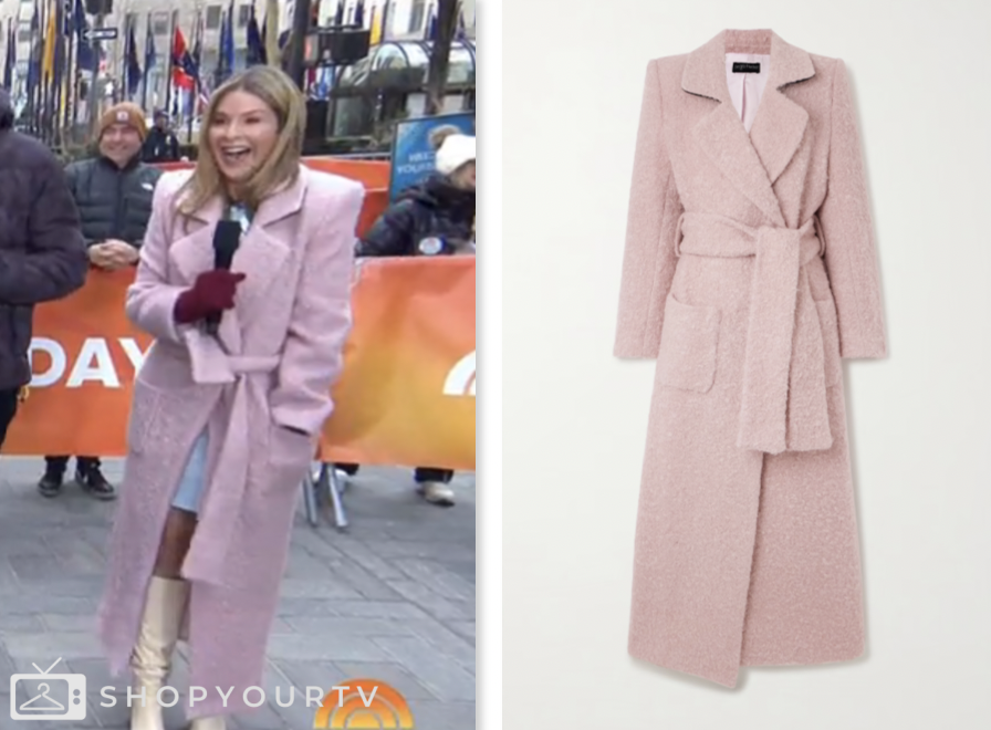 jenna bush hager, the today show, pink coat
