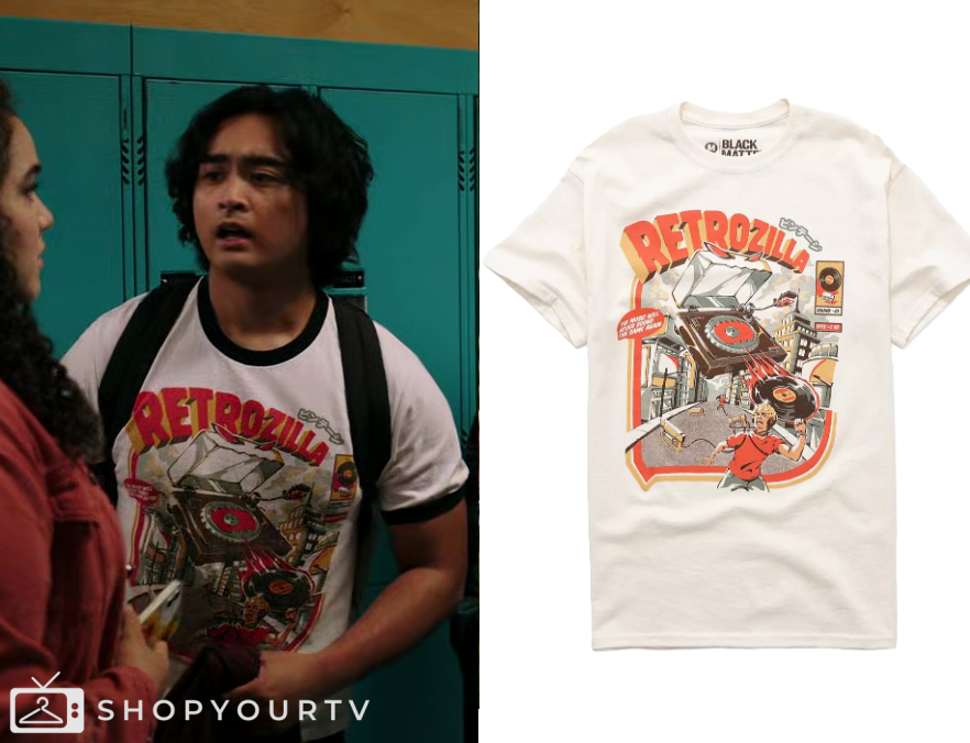 School Spirits Season 2 Episode 5 Simon's Graphic Tee Shop Your TV