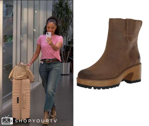 The Rookie: Season 7 Episode 5 Brown Ankle Boots | Shop Your TV