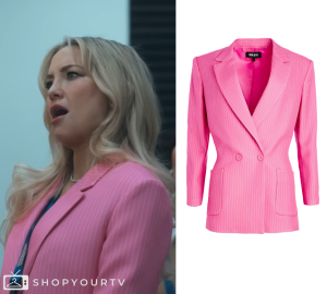 Running Point: Season 1 Isla's Pink Pinstriped Blazer | Shop Your TV