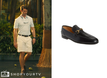 The White Lotus: Season 3 Episode 1 Saxon's Black Loafers | Shop Your TV
