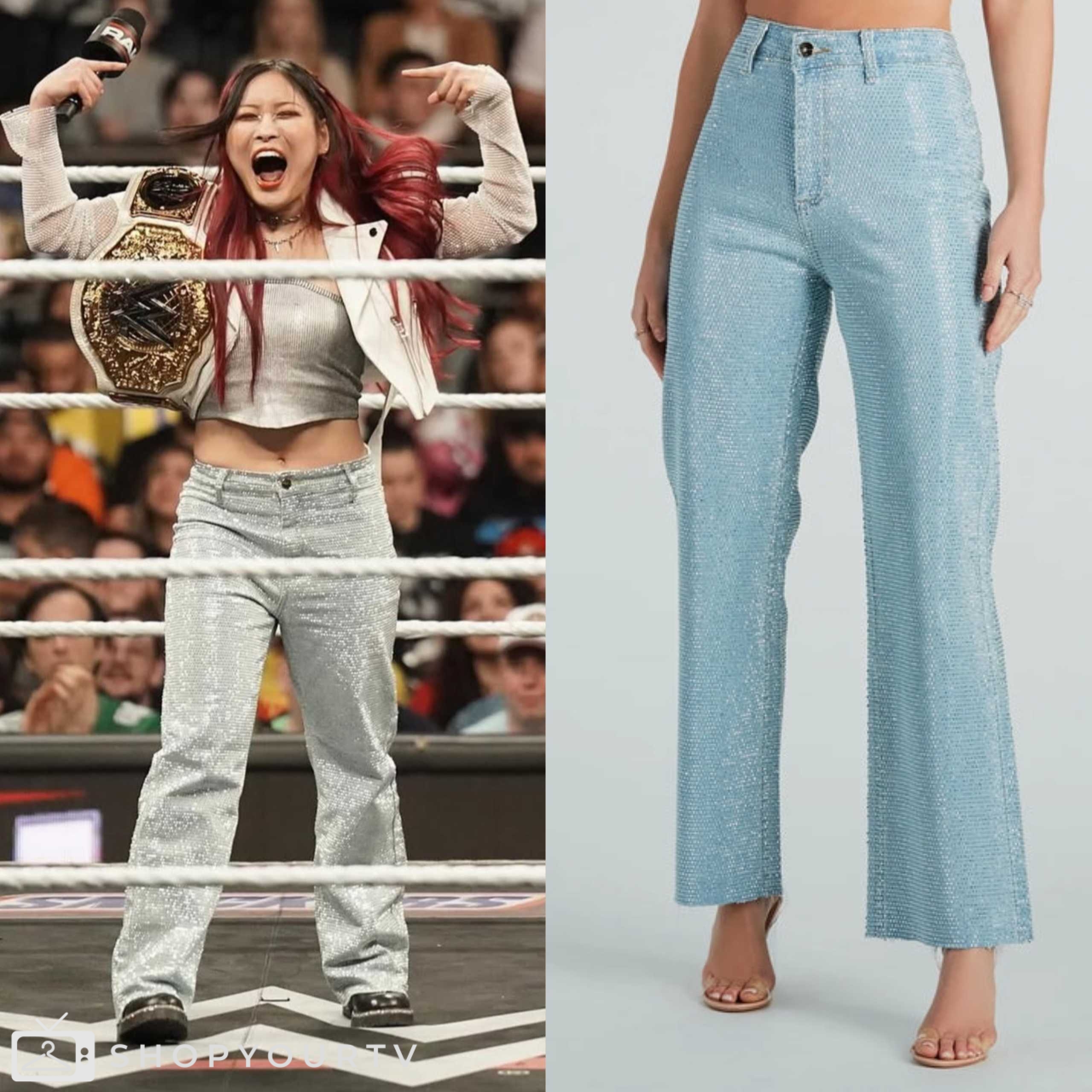 Wwe Rip Pants WWE Raw March 2025: Iyo's Rhinestone Jeans | Shop Your TV