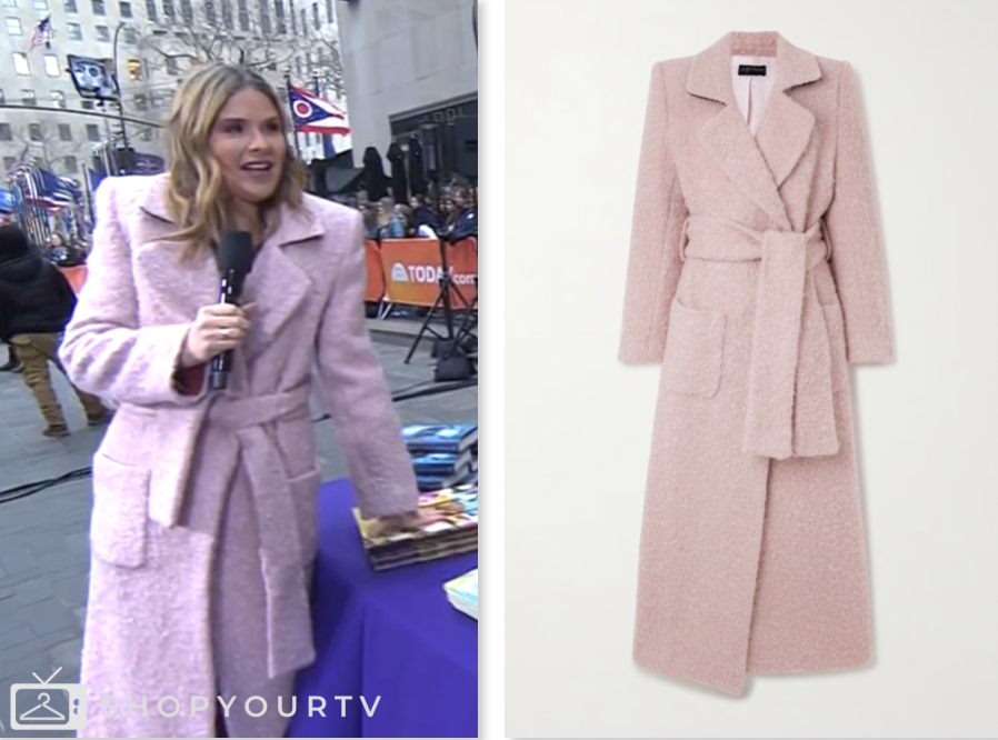 jenna bush hager, the today show, pink fuzzy coat