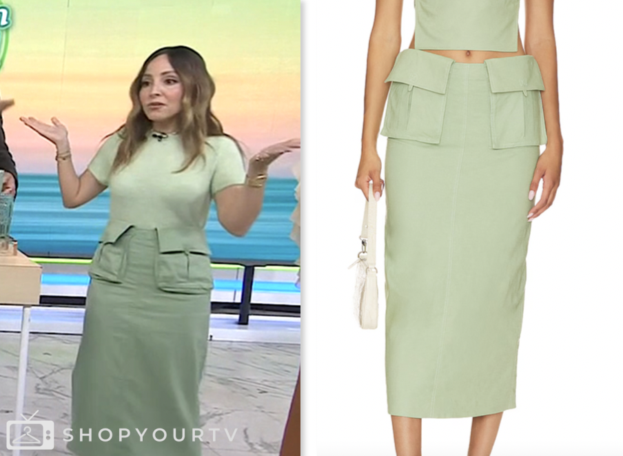 the today show, jenna and friends, mint green cargo skirt, Lilliana Vazquez
